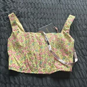 House Of CB Floral Corset Top